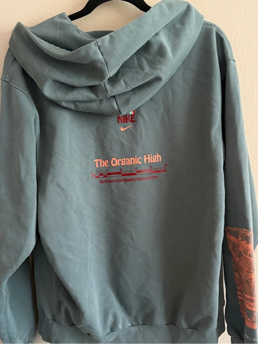 Nike Dri-FIT Men’s Hoodie Small Graphic Blue Pullover